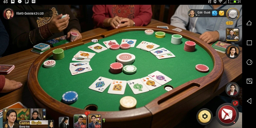 Screenshot gameplay 66D yang menampilkan serunya permainan Gaple.