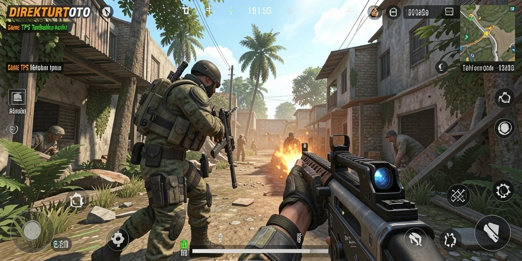 Tampilan gameplay intens dari DIREKTURTOTO yang memukau.