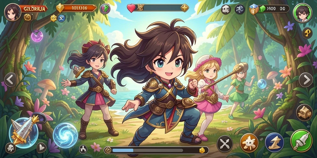 GAMPLAY dinamis dalam GOLDRAJA yang memukau