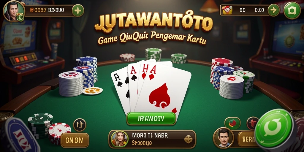Screenshot JUTAWANTOTO menampilkan gameplay QiuQiu yang seru.