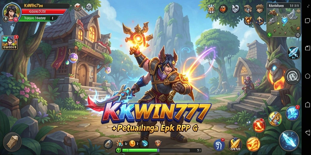Tampilan gameplay seru dari KKWIN777 dalam dunia RPG.