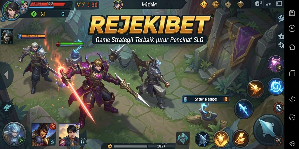 Tampilan gameplay menarik dari REJEKIBET yang menunjukkan strategi pertempuran.